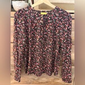Maeve by Anthropologie Floral Long Sleeve Women's Top, Size Small